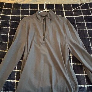 Cutter & Buck Men's Zip Up Sweater in Gray